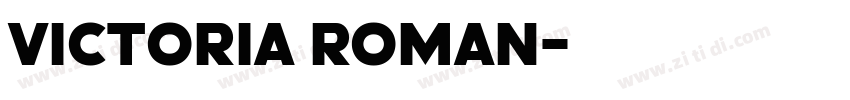 victoria roman字体转换
